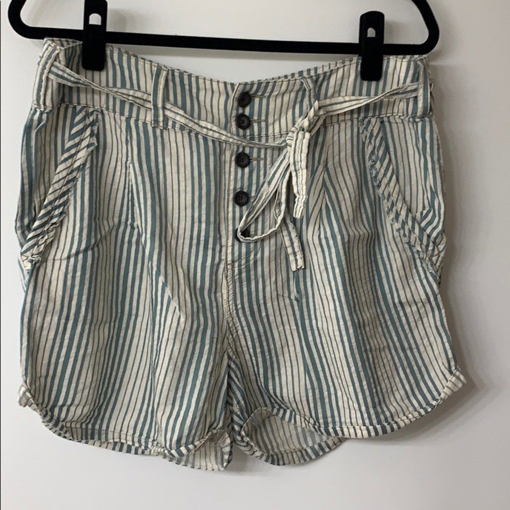 Baggy free people cotton striped shorts